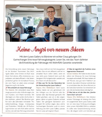 BÜRSTNER MAGAZIN, WOHNMOBILE, KRESSE & DISCHER