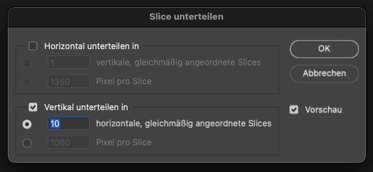 INSTAGRAM KARUSSELL, PHOTOSHOP SLICES